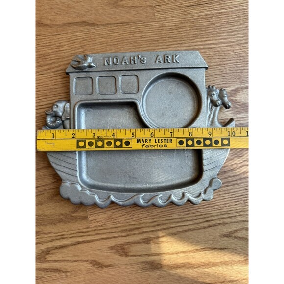 Pewter Noah’s Ark Mug & Plate Childs Set York Metal 1977 - Picture 5 of 9